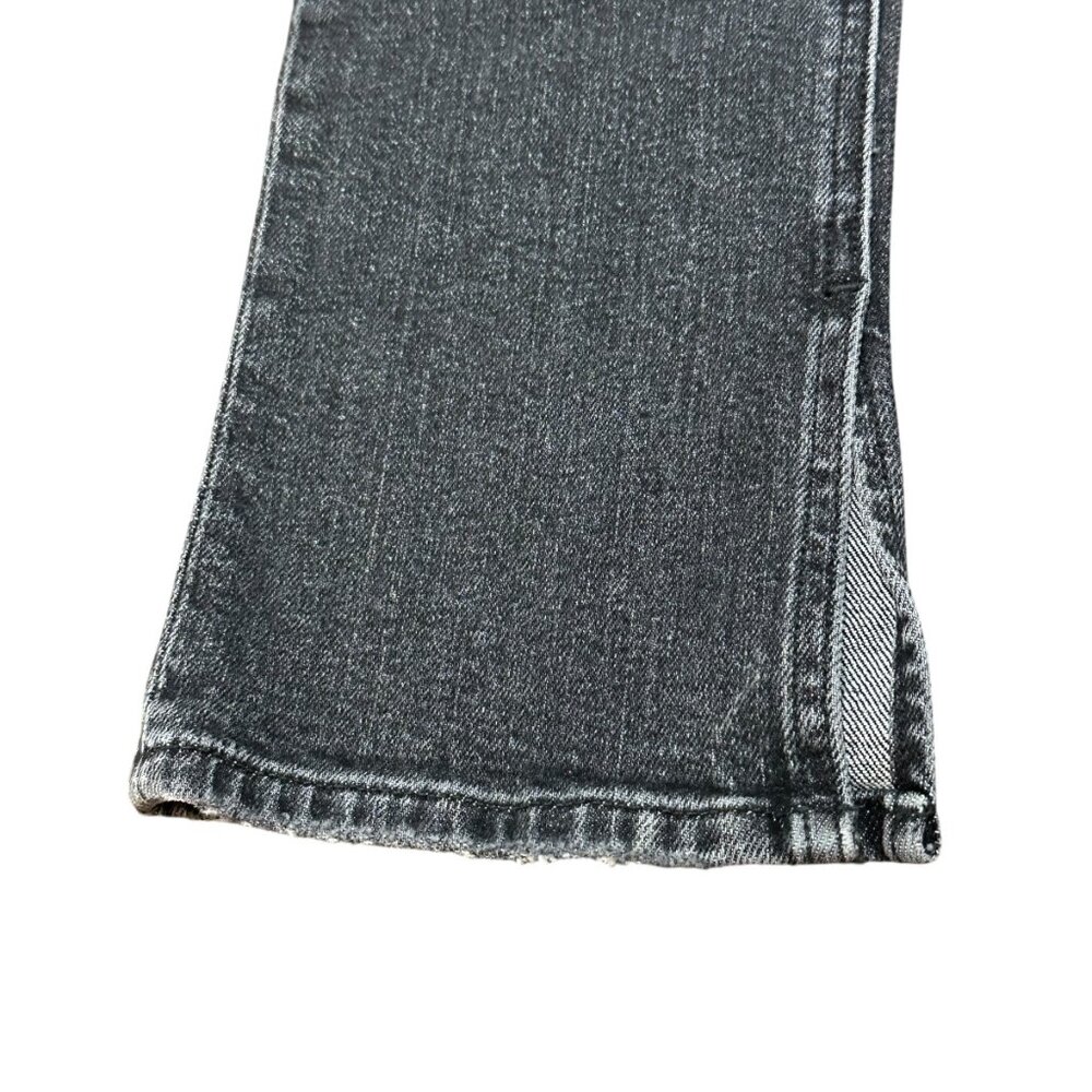 Hudson Nico Mid Rise Straight Inseam Split Black Star Denim Jeans Size 25 NWT - Picture 5 of 11